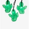 Decor Cactus With Green Led Light Set