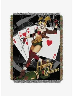 Bedroom DC Comics Batman Harley Queen Clown Tapestry Throw