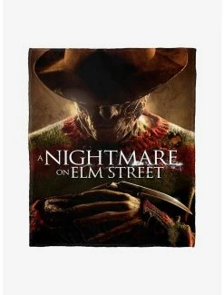 Bedroom A Nightmare On Elm Street Poster Throw Blanket