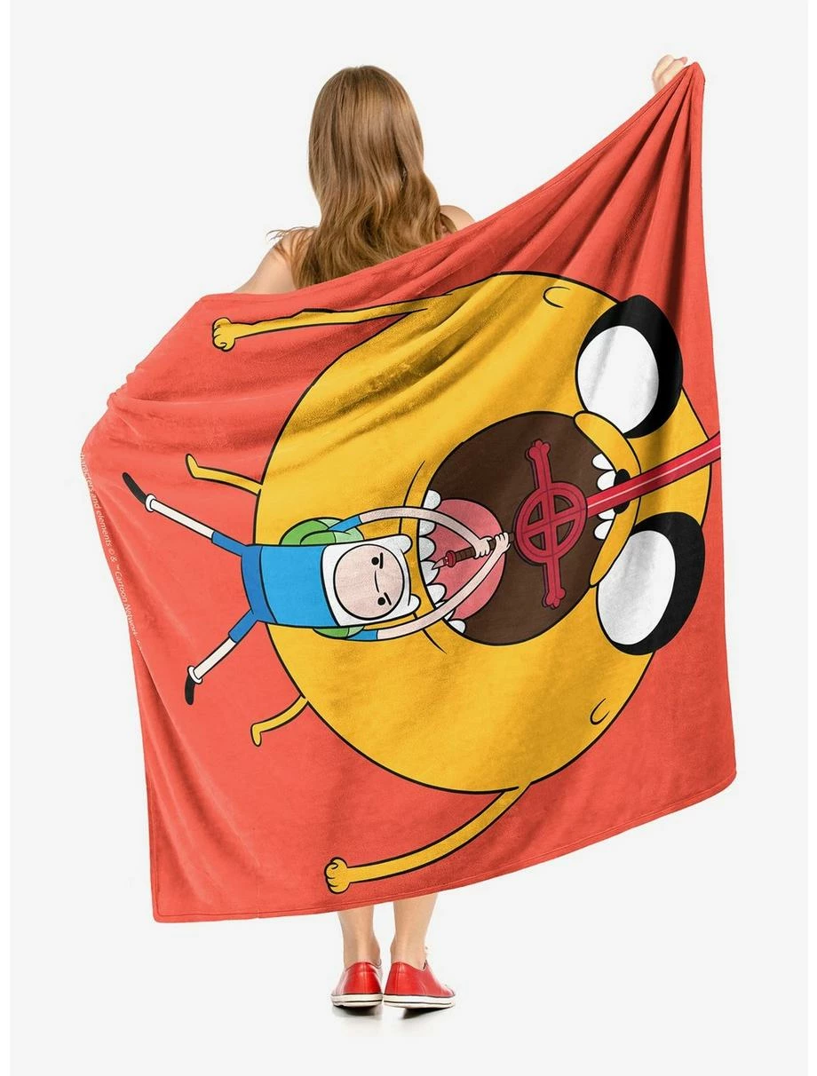 Bedroom Adventure Time Round Boy Throw Blanket 2 Bedroom Adventure Time Round Boy Throw Blanket - Image 2