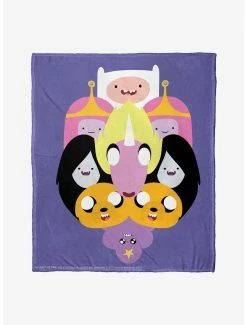 Bedroom Adventure Time Crazy Split Throw Blanket