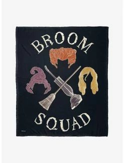 Bedroom Disney Hocus Pocus Broom Squad Throw Blanket