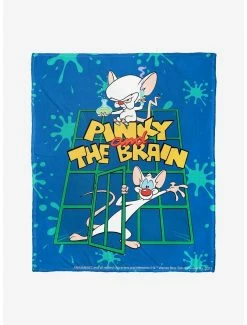 Bedroom Animaniacs Pinky And Brain Throw Blanket