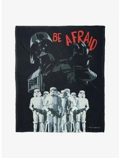 Bedroom Star Wars Be Afraid Throw Blanket