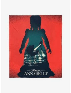 Bedroom Annabelle Poster Throw Blanket
