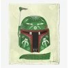 Bedroom Star Wars Boba Fett Decorated Helmet Throw Blanket