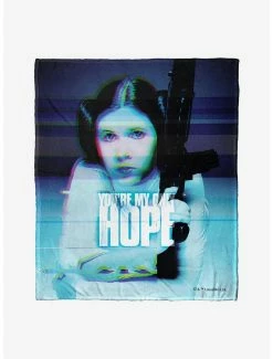 Bedroom Star Wars Digital Leia Throw Blanket