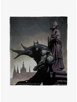 Decor DC Comics Batman Gotham Grey Throw Blanket
