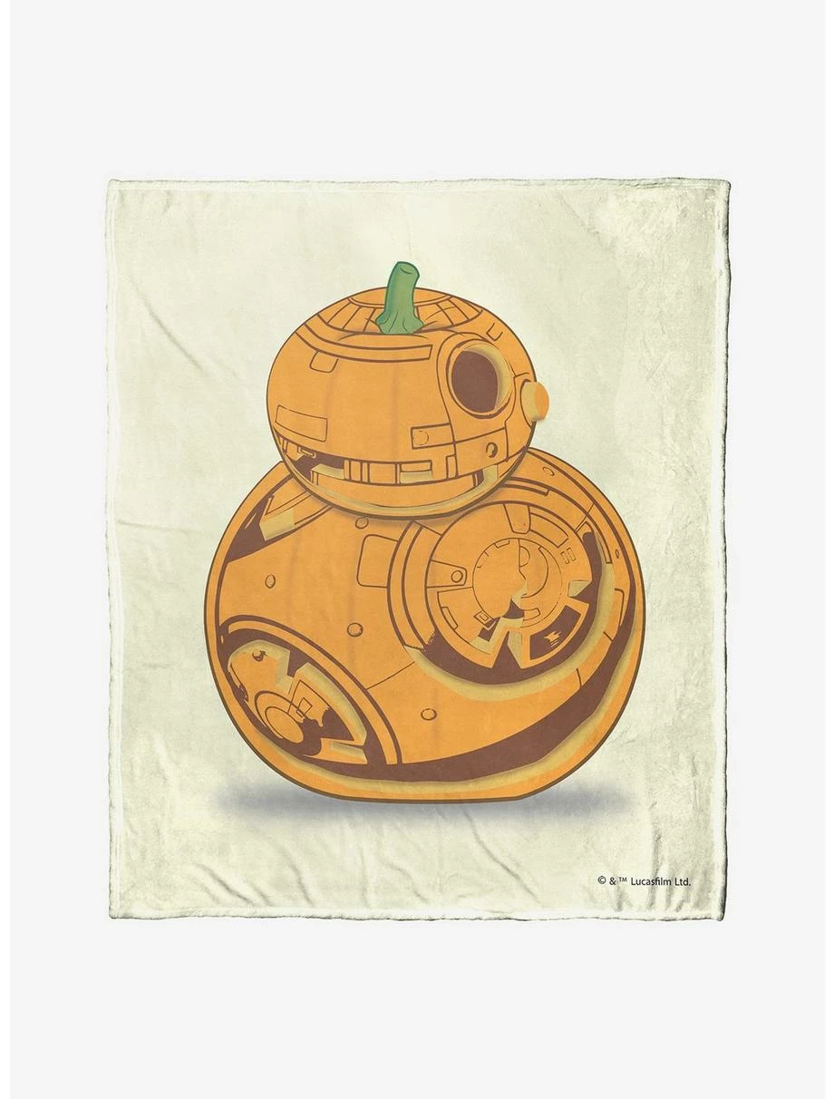 Bedroom Star Wars Pumpkinfied Bb-8 Throw Blanket 1 Bedroom Star Wars Pumpkinfied Bb-8 Throw Blanket
