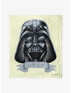 Bedroom Star Wars Vader Decorated Helmet Throw Blanket