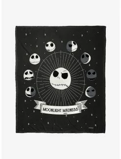 Bedroom The Nightmare Before Christmas Phases Of Jack Throw Blanket