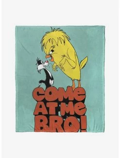 Bedroom Looney Tunes Come At Me Bro Throw Blanket