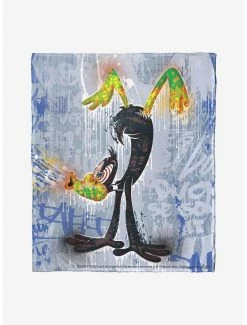 Bedroom Looney Tunes Daffy Handstand Throw Blanket