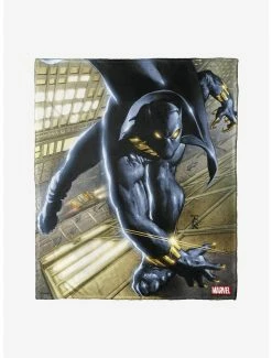 Bedroom Marvel Black Panther Golden Touch Throw Blanket