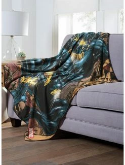 Bedroom Marvel Black Panther Wealth Of Wakanda Throw Blanket -Boxlunch Shop 19293436 av2