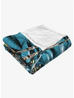 Bedroom Marvel Black Panther Wealth Of Wakanda Throw Blanket -Boxlunch Shop 19293436 av3