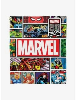 Bedroom Marvel Future Fight Comic History Throw Blanket
