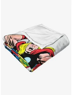 Bedroom Marvel Future Fight Comic Run Throw Blanket -Boxlunch Shop 19293450 av3