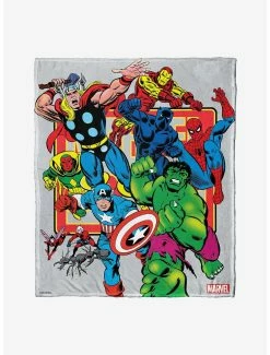 Bedroom Marvel Future Fight Comic Run Throw Blanket