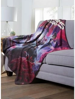 Bedroom Marvel Guardians Of The Galaxy Guardian Gamers Throw Blanket -Boxlunch Shop 19293466 av2