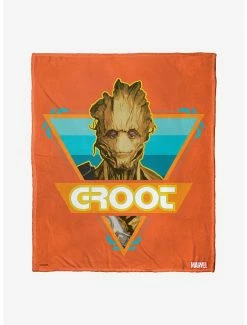 Bedroom Marvel Guardians Of The Galaxy Surf Groot Throw Blanket