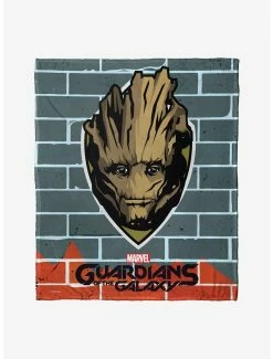 Bedroom Marvel Guardians Of The Galaxy Trophy Groot Throw Blanket