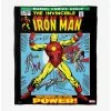 Bedroom Marvel Iron Man Classic 70S Throw Blanket