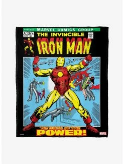 Bedroom Marvel Iron Man Classic 70S Throw Blanket