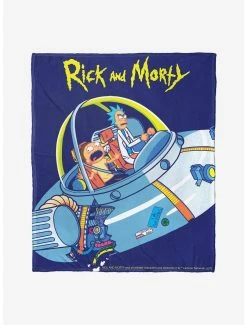Decor Rick And Morty Falling Apart Throw Blanket