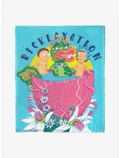 Decor Rick And Morty Ricklaxation Throw Blanket