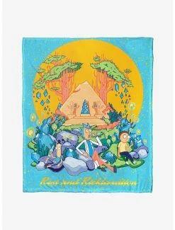Decor Rick And Morty Ricktanical Throw Blanket