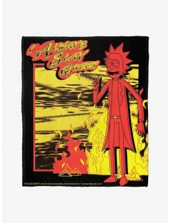 Bedroom Rick And Morty Slay Queen Throw Blanket