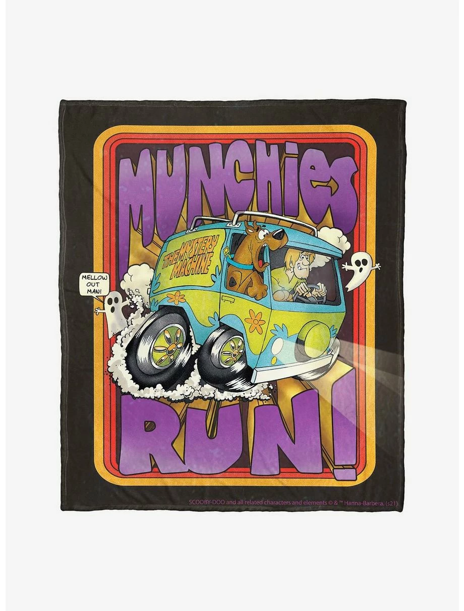 Bedroom Scooby-Doo Munchies Run Throw Blanket 1 Bedroom Scooby-Doo Munchies Run Throw Blanket