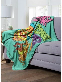 Bedroom Scooby-Doo Zombie Burger Throw Blanket -Boxlunch Shop 19293530 av2