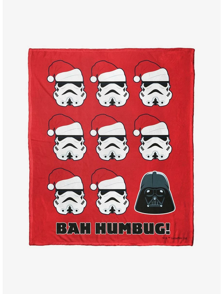 Bedroom Star Wars Bah Humbug Throw Blanket
