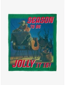 Bedroom Star Wars Jolly It Is Throw Blanket