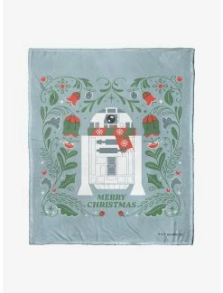 Bedroom Star Wars Merry R2D2 Throw Blanket