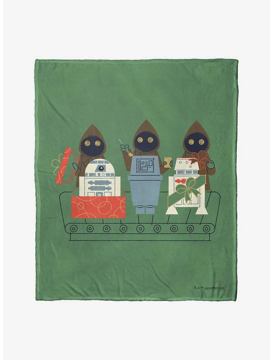 Bedroom Star Wars Metal Presents Throw Blanket