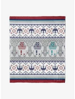 Bedroom Star Wars R2D2 Sweater Throw Blanket