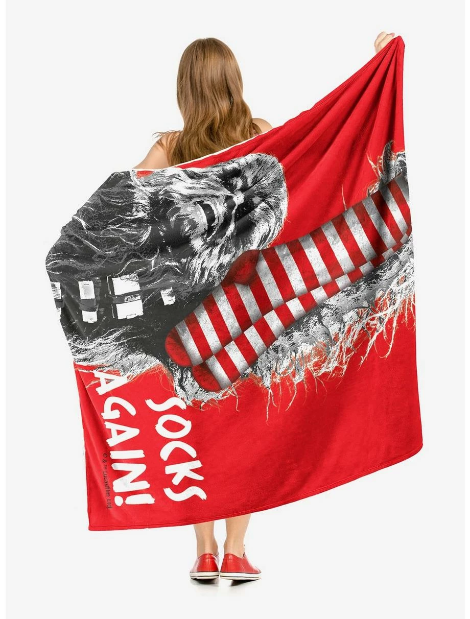 Bedroom Star Wars Socks Again Throw Blanket - Image 2