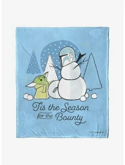 Bedroom Star Wars The Mandalorian Bounty Season Throw Blanket