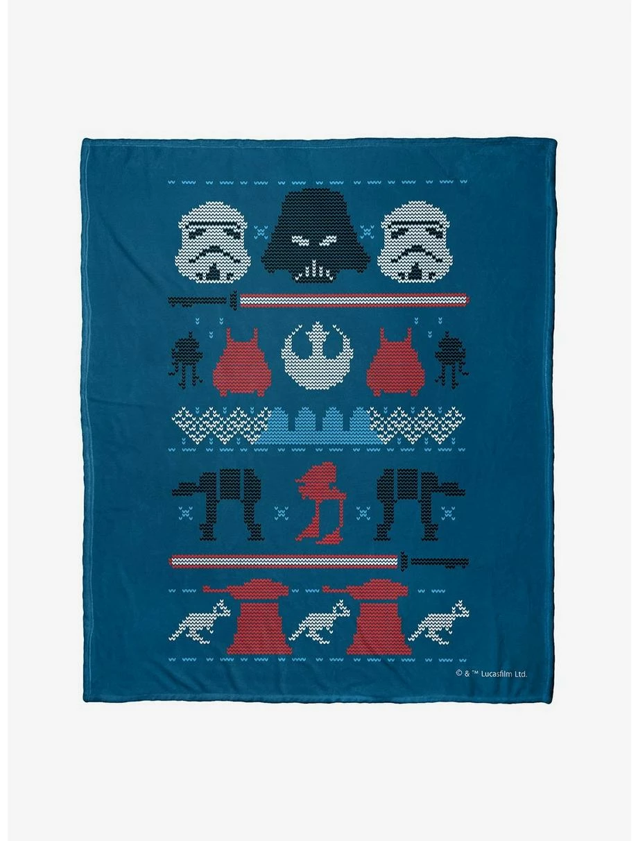 Bedroom Star Wars Vader Xmas Sweater Throw Blanket 1 Bedroom Star Wars Vader Xmas Sweater Throw Blanket