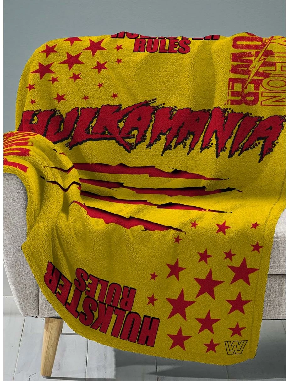 Bedroom WWE Hulk Hogan Sleep Squad Throw Blanket & Kuricha Sitting Plush Bundle 6 Bedroom WWE Hulk Hogan Sleep Squad Throw Blanket & Kuricha Sitting Plush Bundle - Image 6