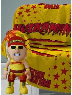 Bedroom WWE Hulk Hogan Sleep Squad Throw Blanket X Plush Bundle