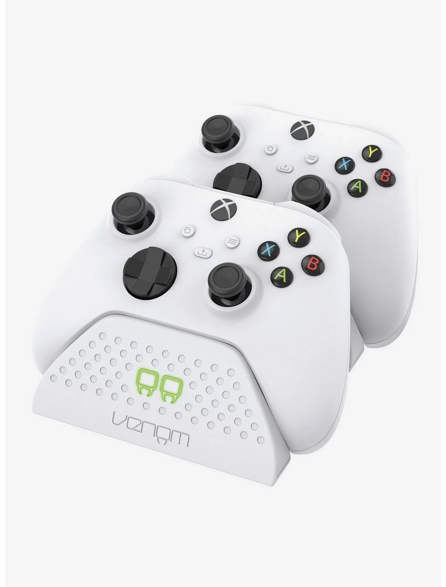 Games Twin Docking Station For Xbox Series X/S & One White 1 Games Twin Docking Station For Xbox Series X/S & One White